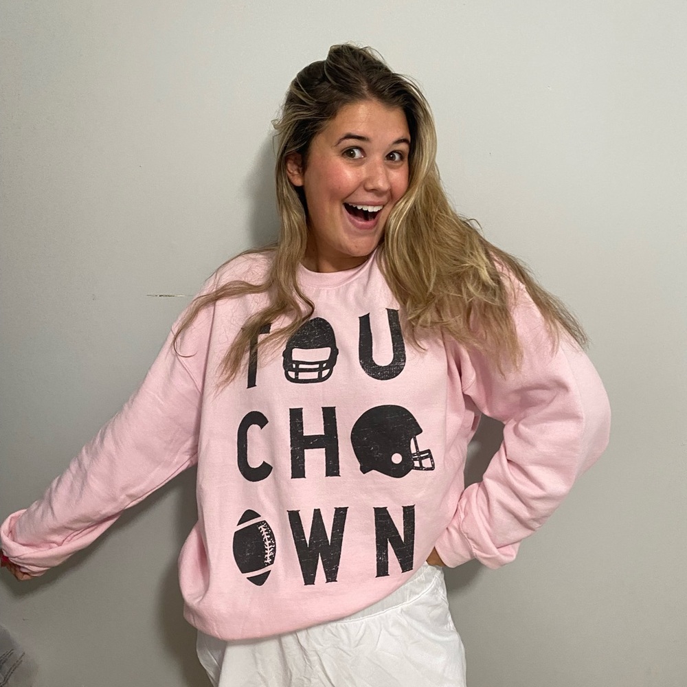 Pink Touchdown Sweatshirt - Picture 2 of 5